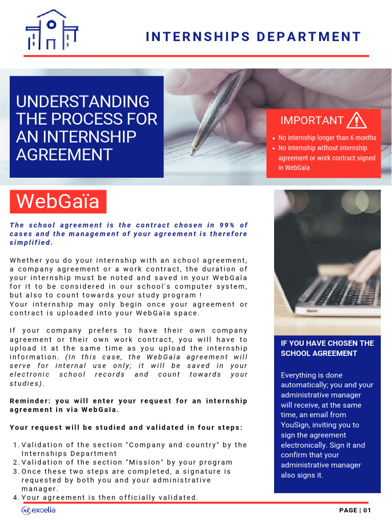 Internship Agreement Process Guide | PDF