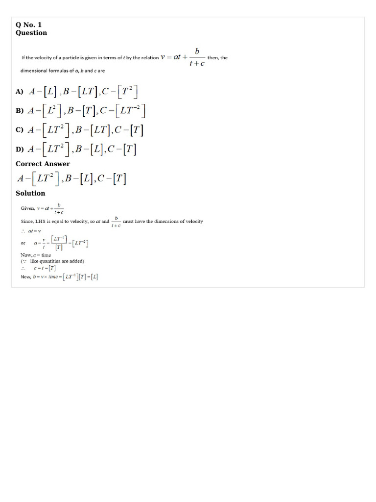 BITSAT 2025 Mock Test Questions | PDF
