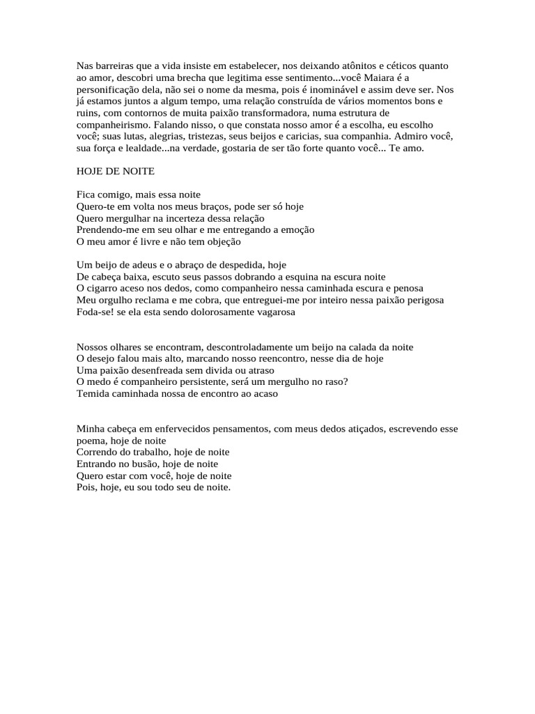 Nas Barreiras Que A Vida Insiste em Estabelecer | PDF