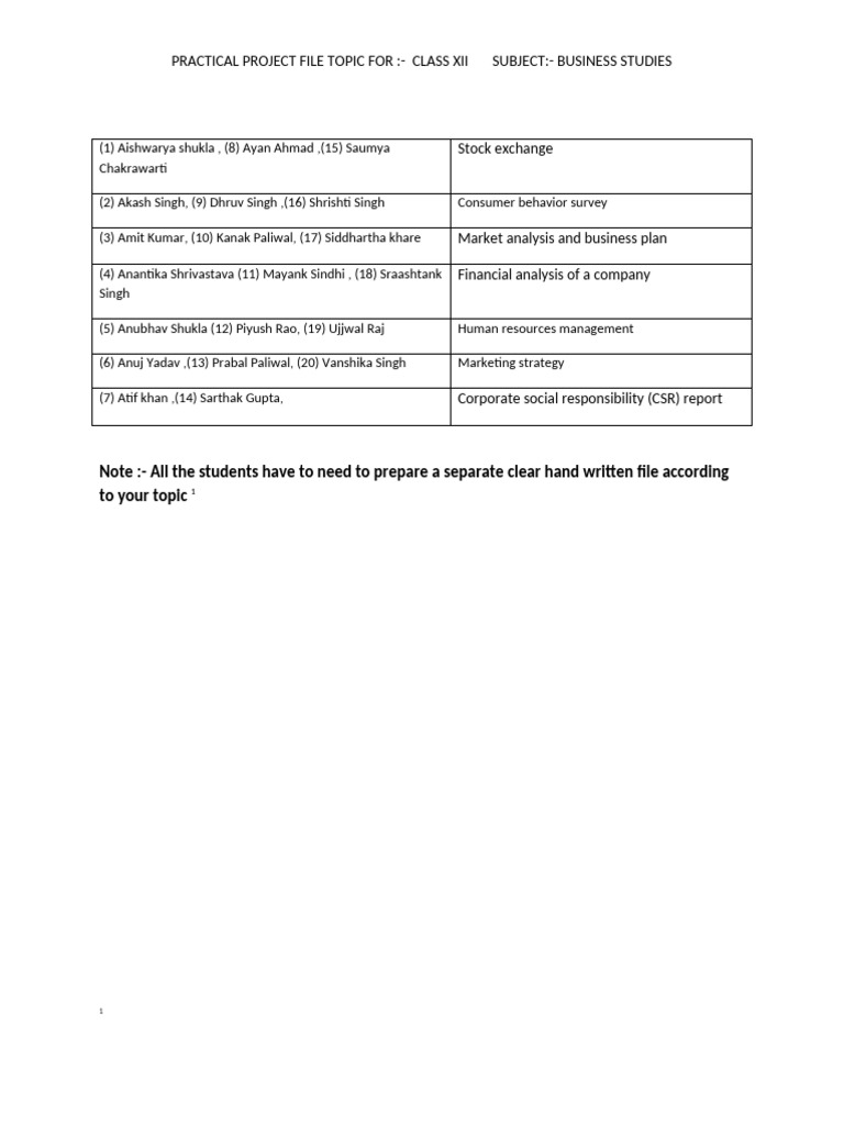 Financial Analysis Project Guidelines | PDF