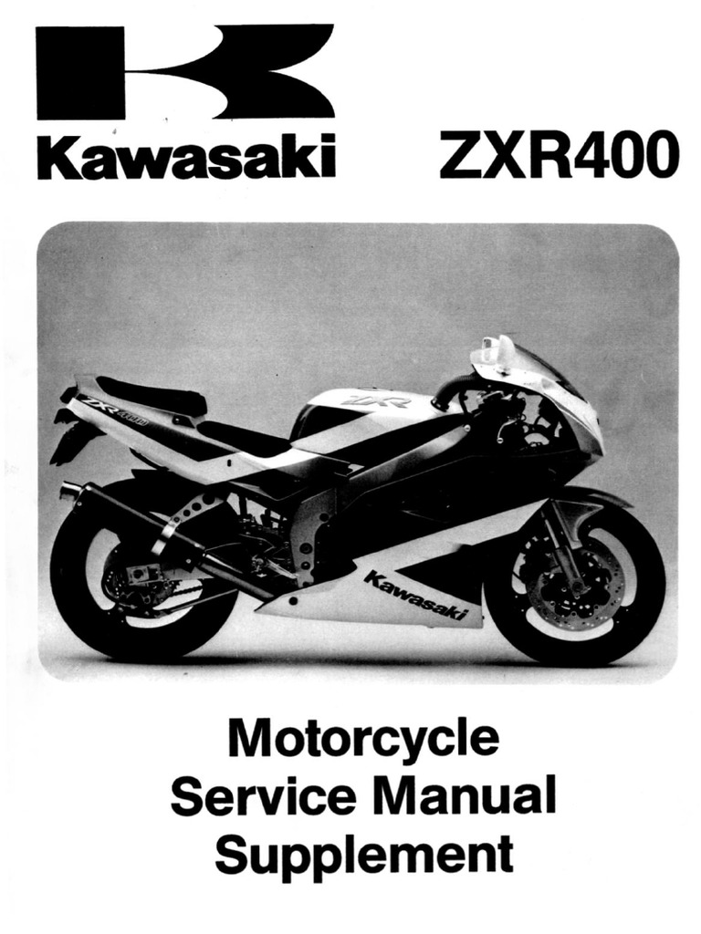 1冊 Kawasaki ZXR400L1-L9 (1991-2000) Supplementary Service Manual | PDF