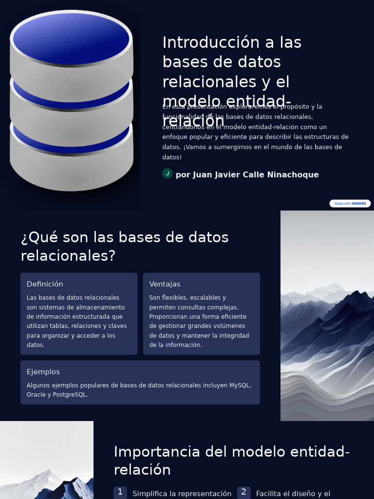 Introduccion A Las Bases de Datos Relacionales y El Modelo Entidad ...