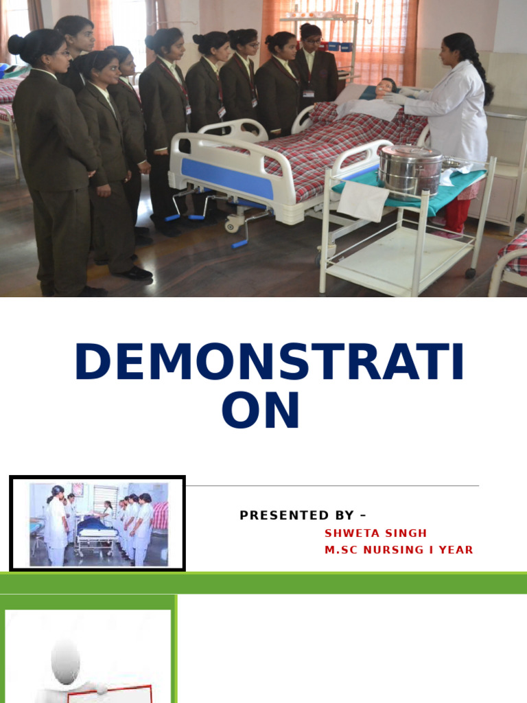 Demonstration (MS. SHWETA SINGH) | PDF