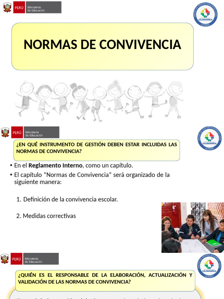 Normas de Convivencia Escolar Efectivas | PDF