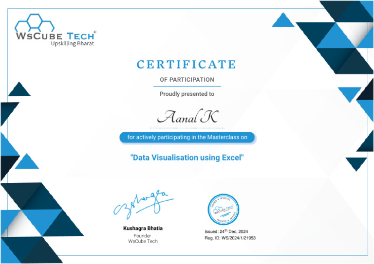 Data Visualization Masterclass Certificate | PDF