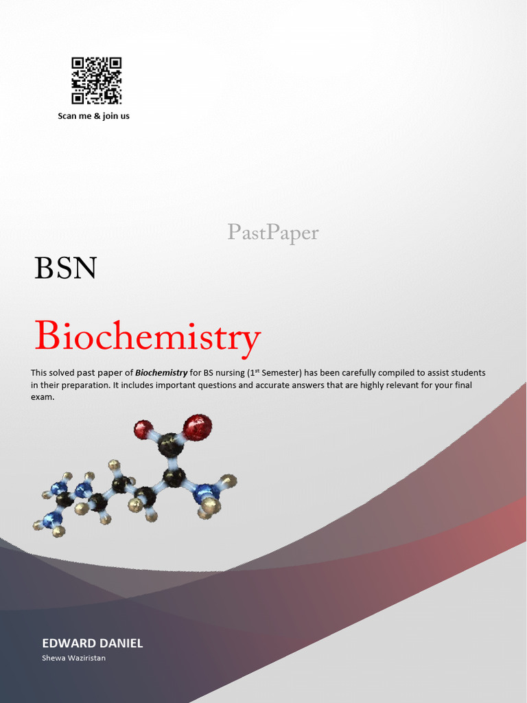 Biochemistry Past Paper for Nursing 1st Year | PDF | Cellular ...