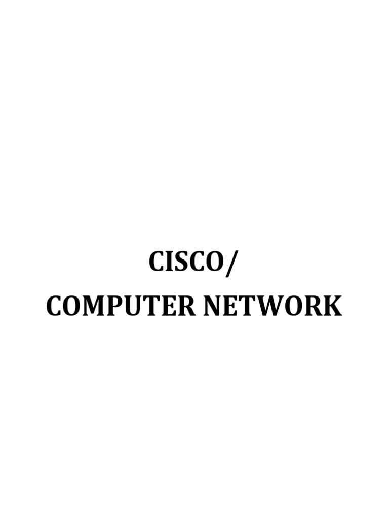 Cisco Networking Lab Manual Guide | PDF | Computer Network | Network Switch