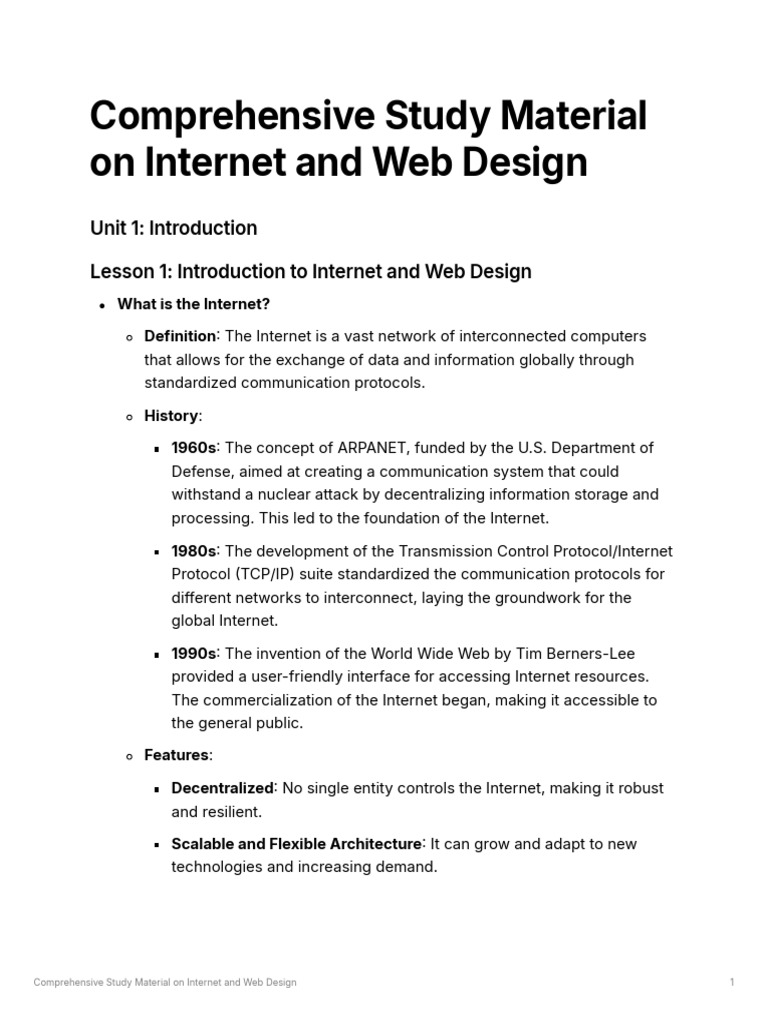 Web Development Notes Sem 5 DU DSE | PDF | World Wide Web | Internet & Web
