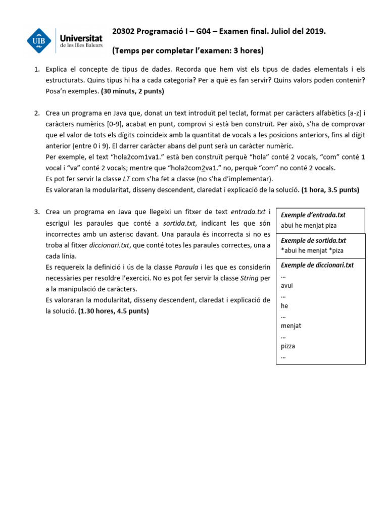 Examen | PDF | Ciencias de la Computación | Texto