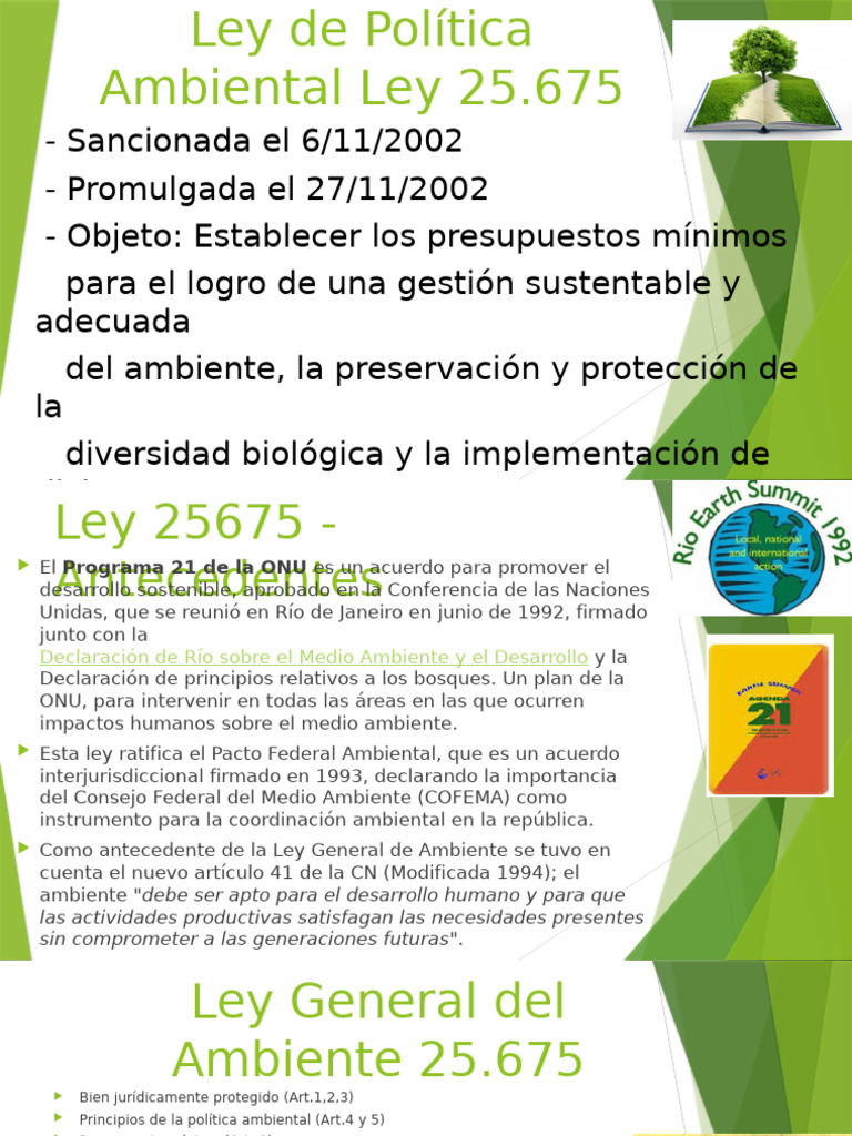 Ley de Política Ambiental I | PDF | Sustentabilidad | Entorno natural