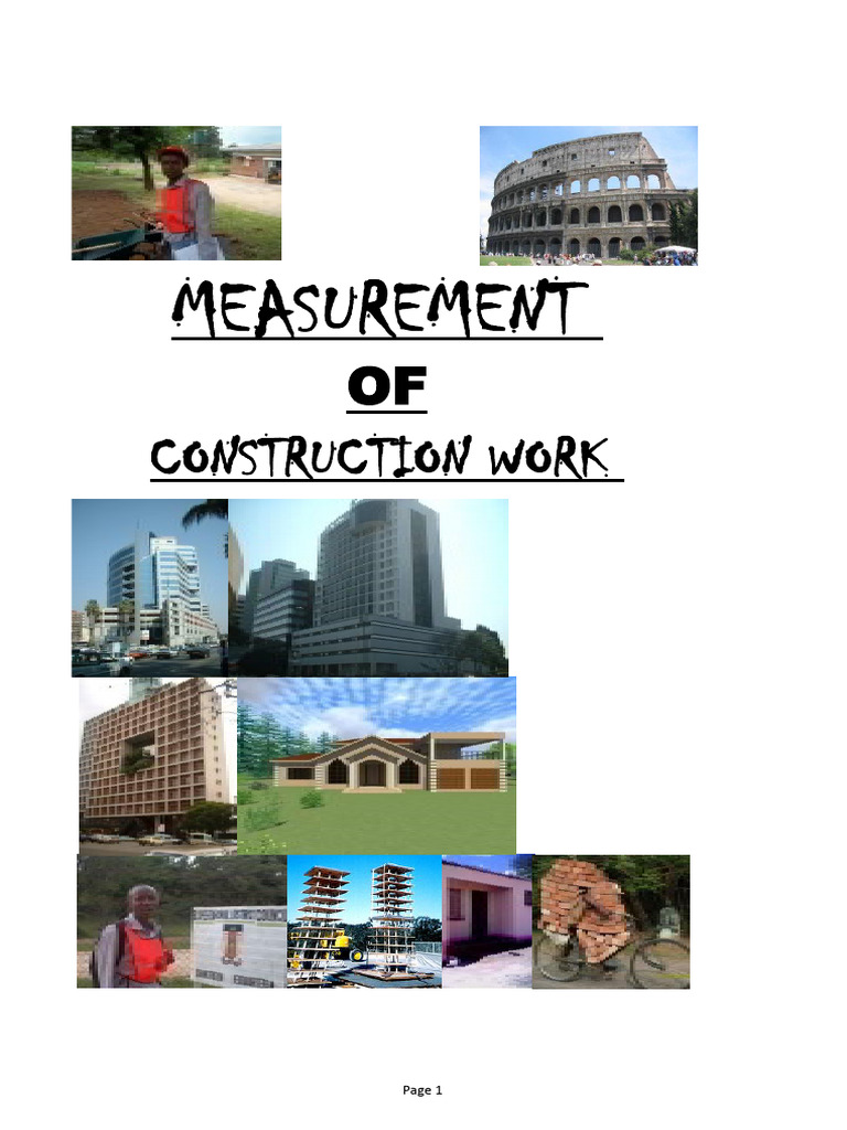 Construction Measurement and BOQ Guide | PDF | Area | Brick
