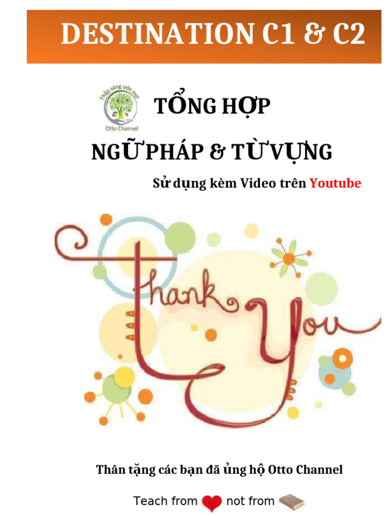 TNG HP NG Pháp & T VNG: Destination C1 & C2 | PDF