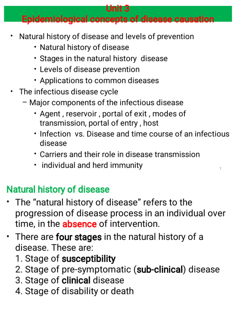 Epidemiology Note For 3rd BSCN | PDF | Infection | Epidemiology