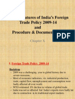 Salient Features of India’s Foreign Trade Policy 2009-14 and Export Procedure