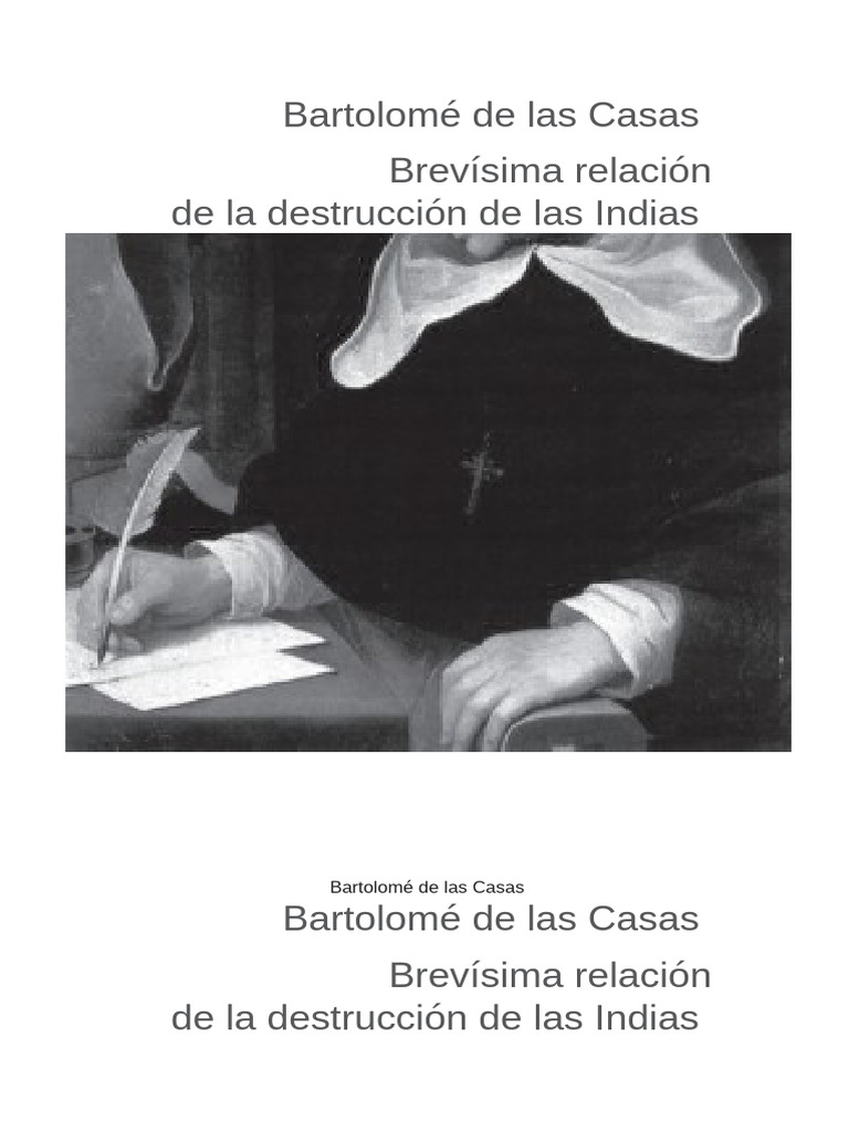 Brevisima Relacion de La Destruccion de Las Indias 1 | PDF | Cristobal ...