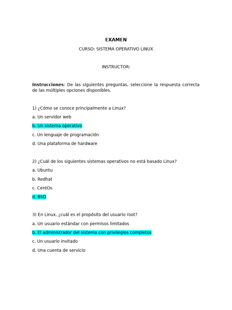 Examen Prueba | PDF