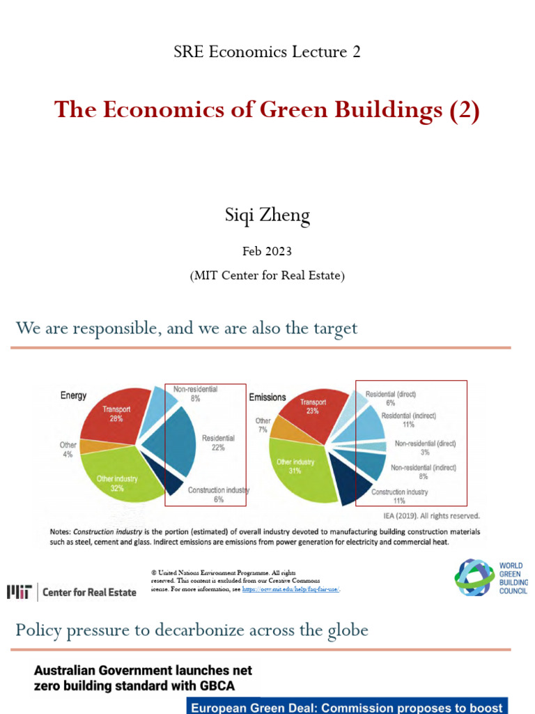 Economics of Green Building Strategies | PDF | Sustainable Technologies