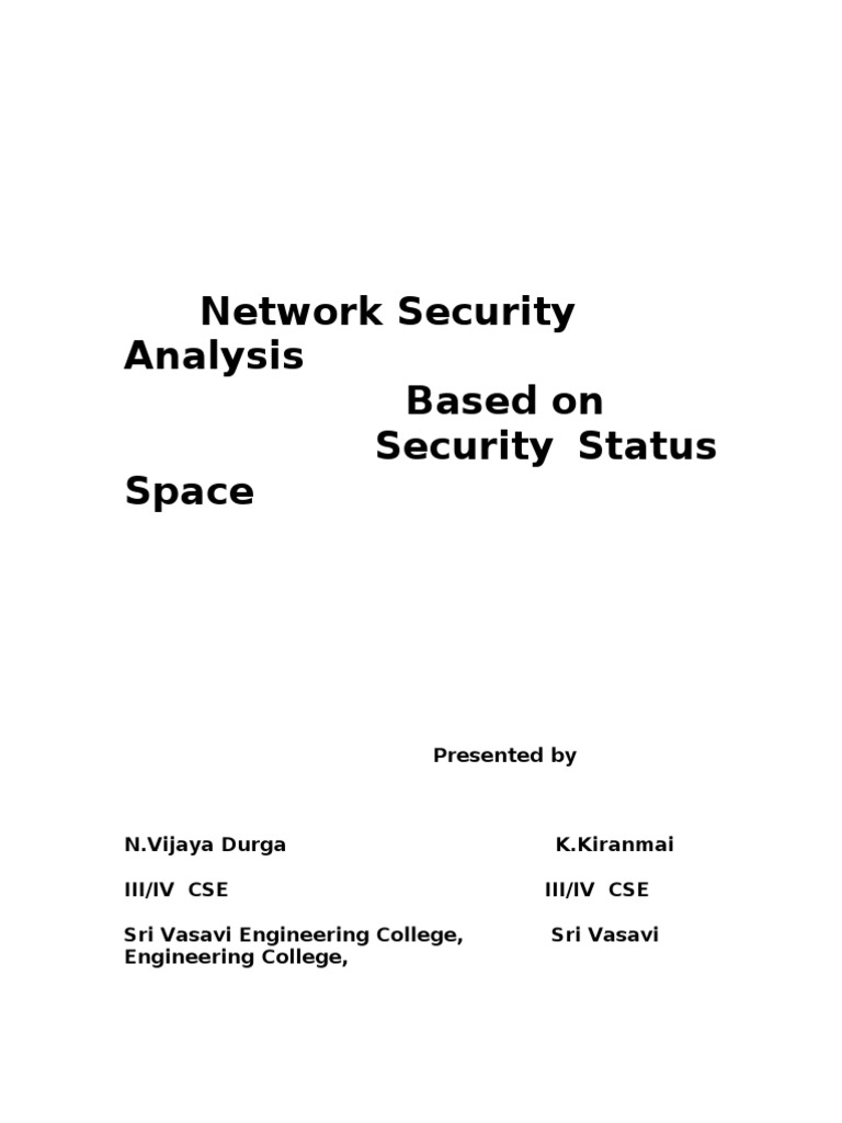 Network Security Analysis | PDF