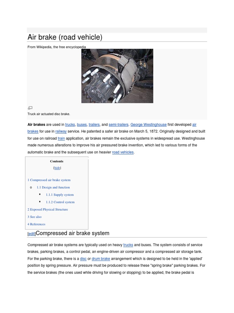 Hydraulic Brake PDF Vehicle Parts Machines