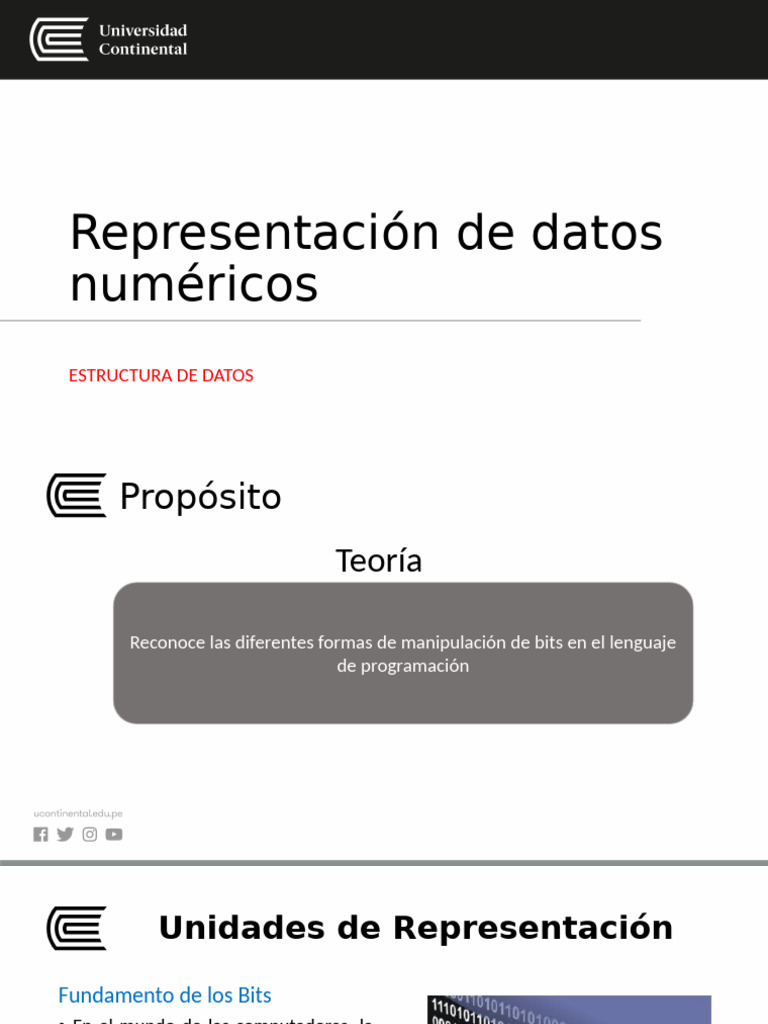 Semana 01 - Representación de Datos Numéricos Final | PDF | Poco ...