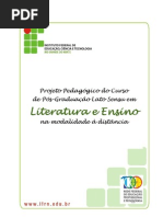 Especializacao Literatura e Ensino
