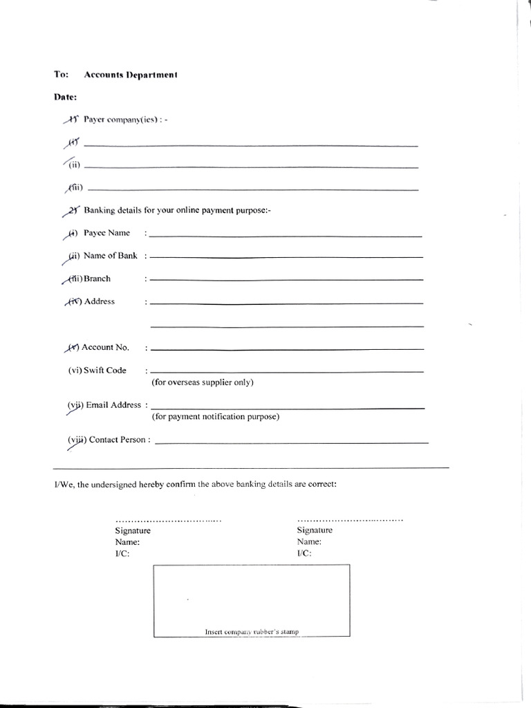 Account Details | PDF