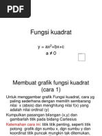 Fungsi Kuadrat