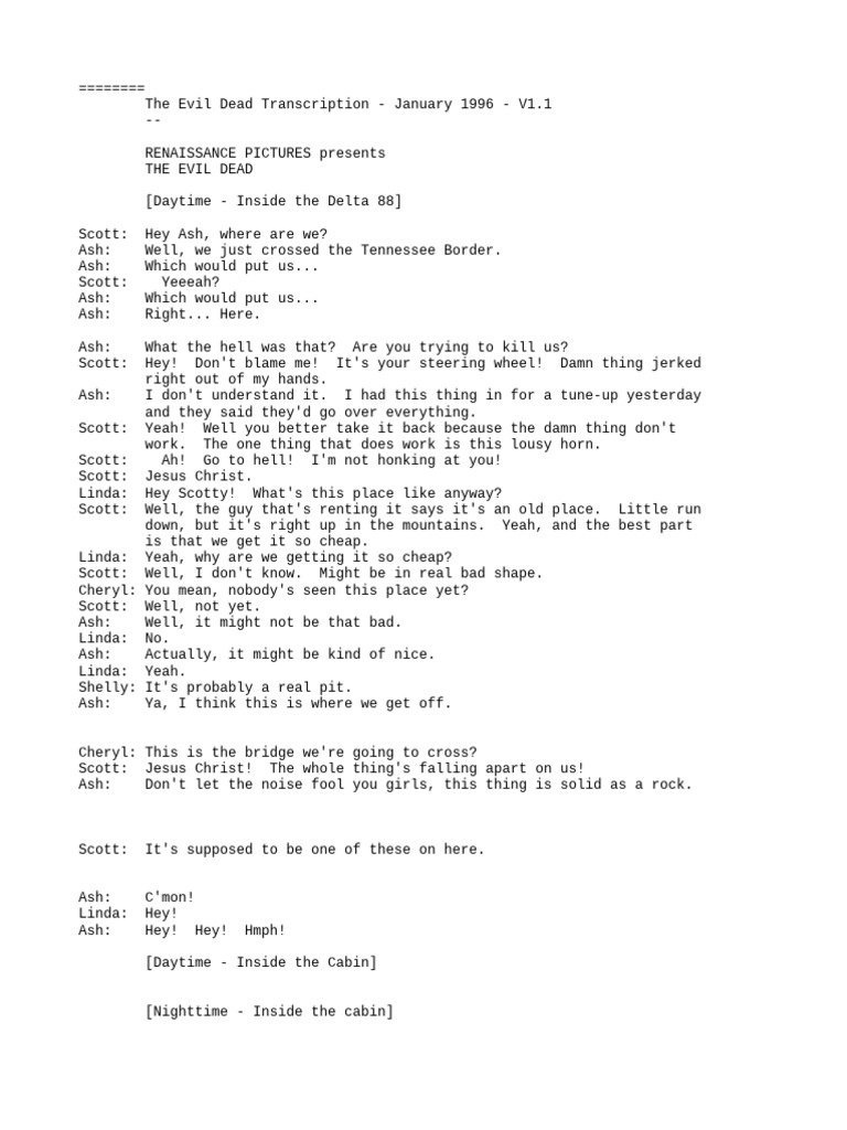 Evildead | PDF