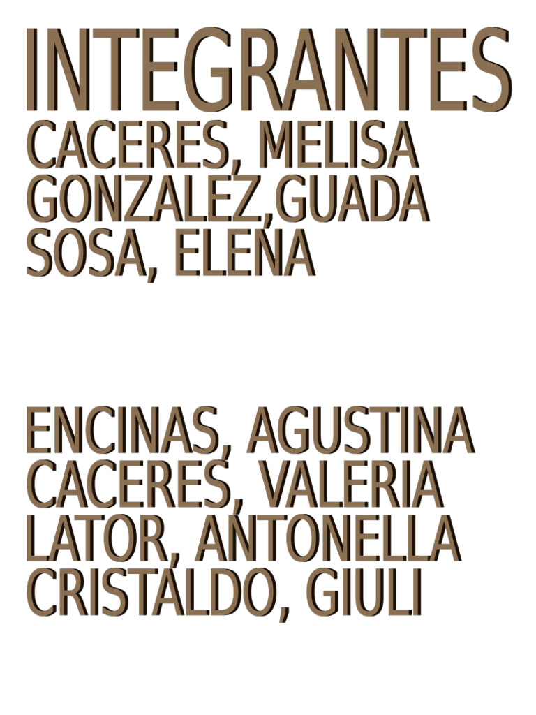 INTEGRANTS | PDF