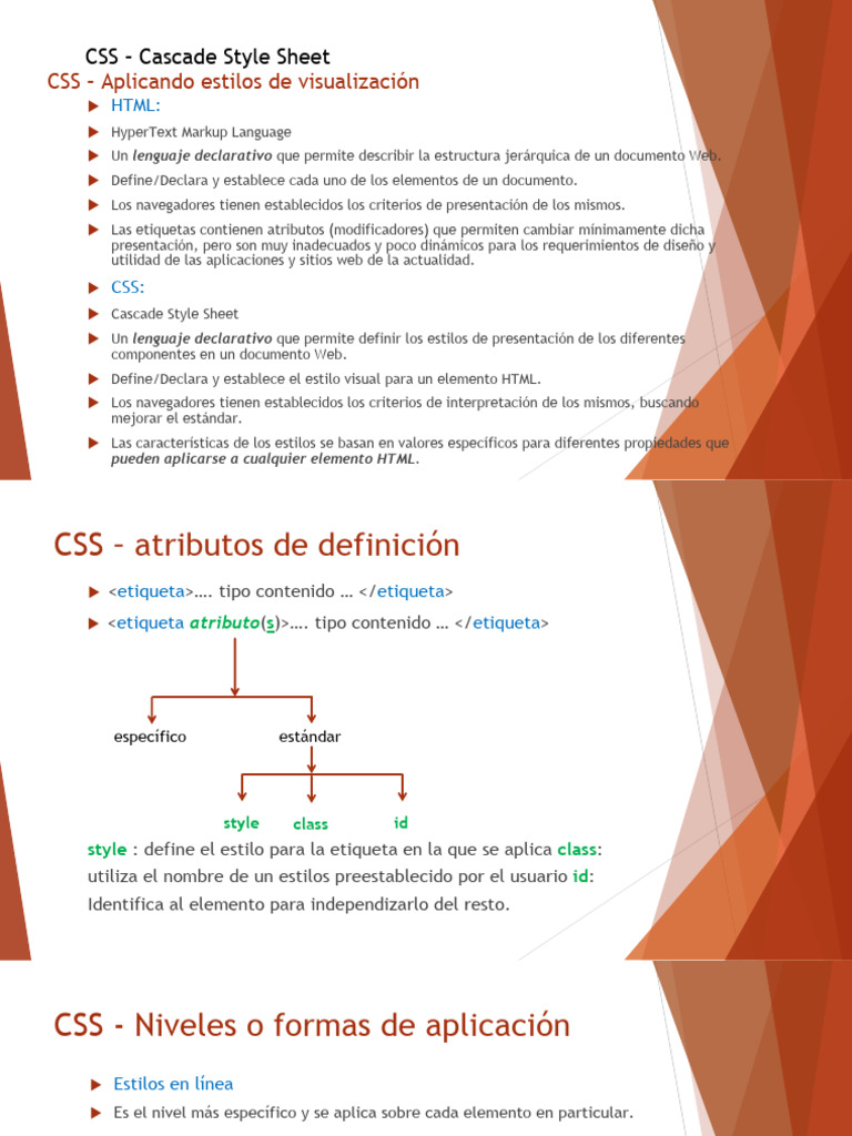 Guía Completa de CSS y Estilos Web | PDF | HTML | Estándares del ...
