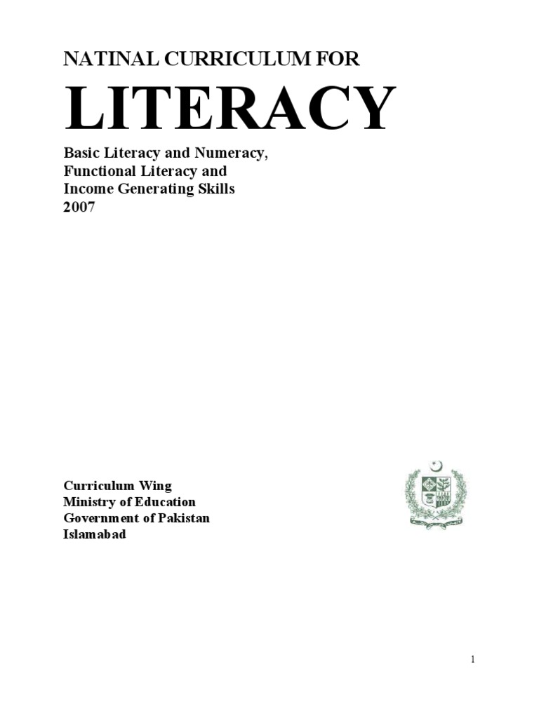 National Literacy Curriculum Overview | PDF | Literacy | Educational ...