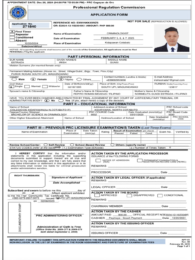 Irish Application&Or | PDF