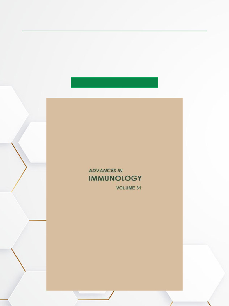 Advances in Immunology Volume 31 | PDF | Immune System | Antigen