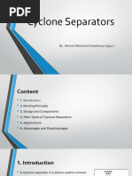 Cyclone Separator Design and Applications | PDF | Chemistry | Materials