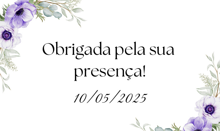 Obrigada Pela Sua Presença! PDF | PDF