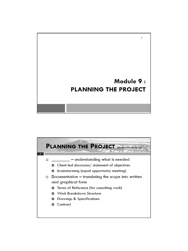 PMCI Module 09 - Practical Project Planning & Control | PDF