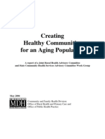 Creating Healthy Communities For An Aging Population