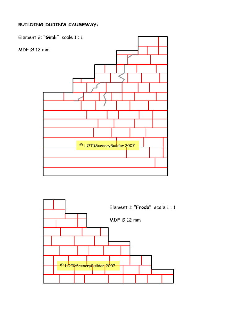 Durin's Causeway Model Elements | PDF