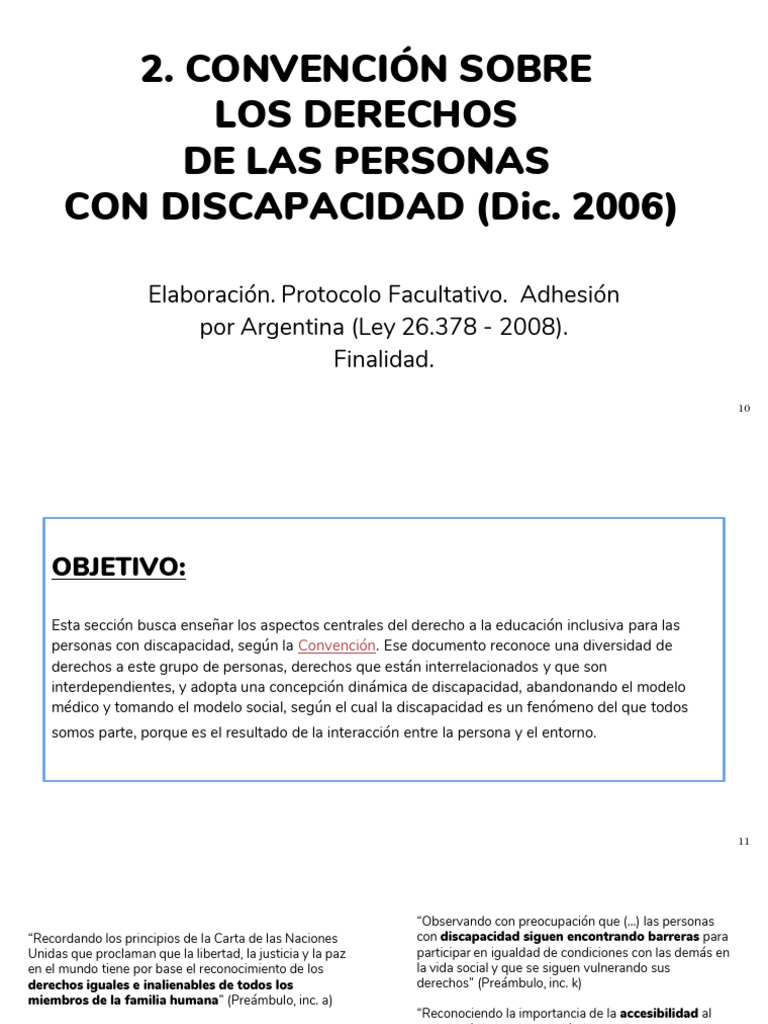 11 - Derechos de las personas con discapacidad | PDF | Invalidez ...