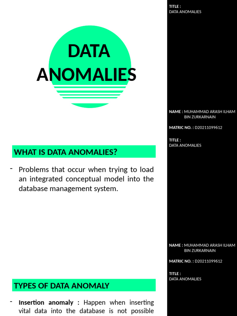 Understanding Data Anomalies and Normalization | PDF | Computing | Data