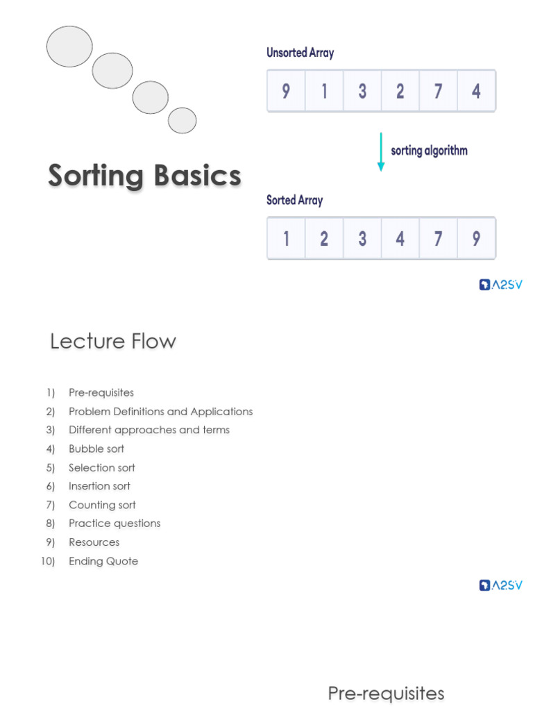 Sorting Part 1 - With Code | PDF | Time Complexity | Computing