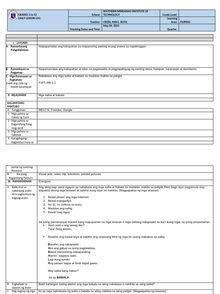 Copy Filipino Dlp.1 | PDF