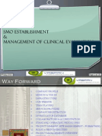 Site Management  Organization (SMO) Establishment & Management of a Clinical Evaluation