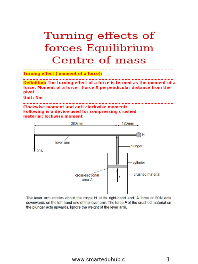 Understanding Moments and Equilibrium | PDF | Lever | Force