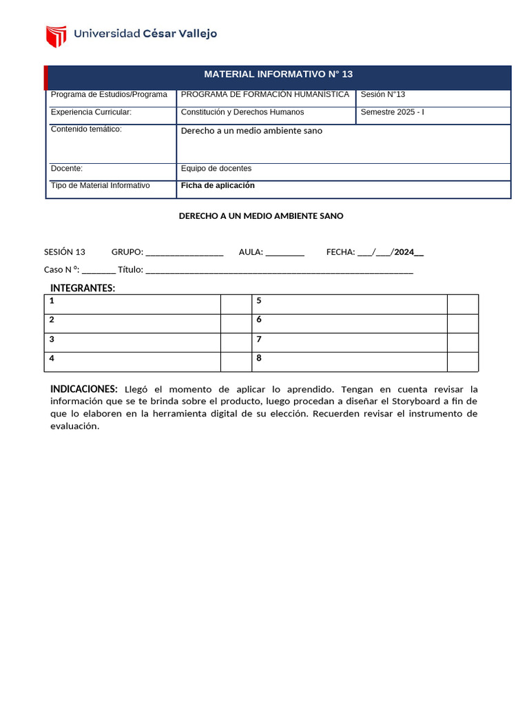 Ficha de Aplicación 13 | PDF