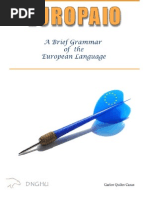 Download Europaio  A Brief Grammar of the European Language by Ioannus de Verani SN8663 doc pdf