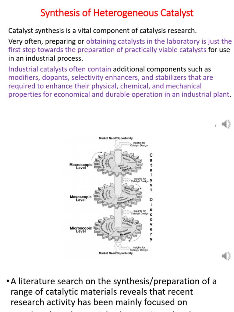 Heterogeneous Catalyst Synthesis Methods | PDF | Catalysis | Hydroxide