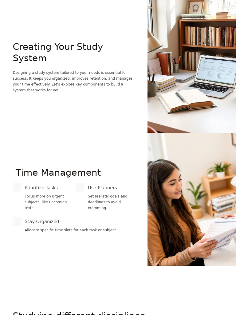 Creating Your Study System | PDF