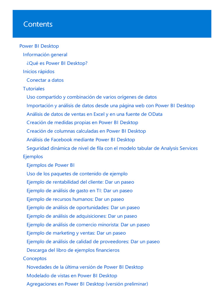 Guía Completa de Power BI Desktop | PDF | Costo de la vida | Microsoft ...