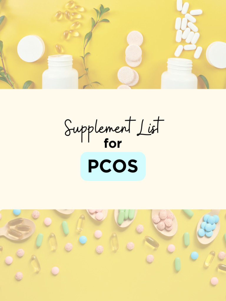 PCOS Dietary Guidelines and Supplements | PDF | Dietary Supplements ...
